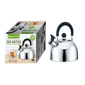lot 2337 image: American Dream Home Goods Kitchen Sense Stainless Steel Whistling Tea Kettle 2.5 Liter