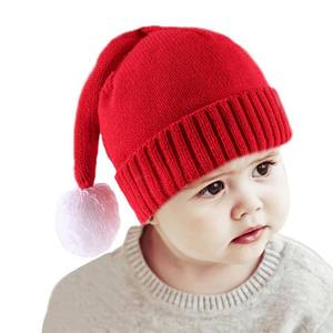 lot 9171 image: Christmas Knit Santa Hats for Kids