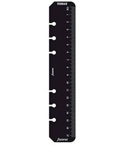 lot 16664 image: Filofax Personal Black Ruler