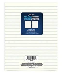 lot 16665 image: Filofax Notebook Ruled Paper Refill  10.875 X 8.5 Inches  32 Sheets (B112008U)