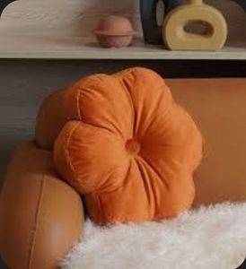 lot 16667 image: PACK OF 6-Flower shape pillow orange - Retail $60