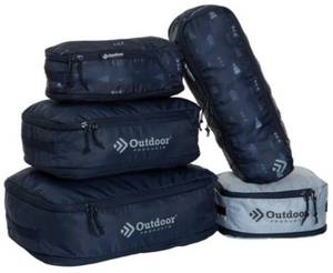 lot 16670 image: 5 Piece Packing Cube Set with Zipper