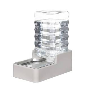 lot 31975 image: Stainless Steel Pet Water Feeder 8L Large Gravity Waterer, Less Refills for Busy Owners - Leak-Proof Auto Refill - Anti-Tip Base - No Filter - for 20-35 LB Dogs