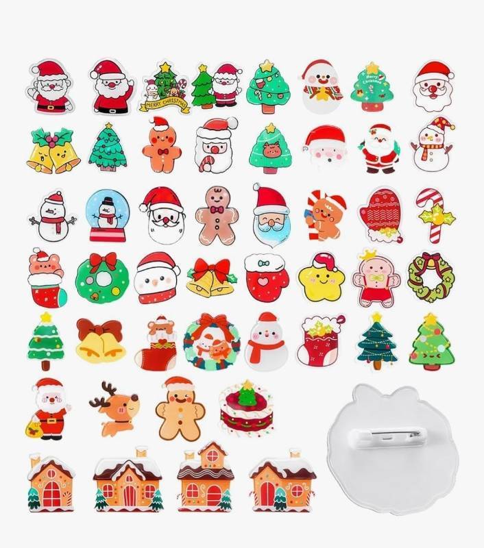 lot 23481 image: 2 Boxes of 60Pcs Christmas Pins