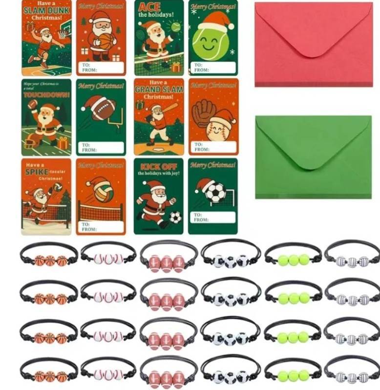 lot 31015 image: Classroom Christmas Gifts Christmas Cards with Envelopes 24 pcs Gift Cards
