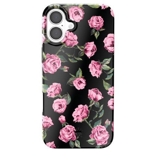 lot 30545 image: VELVET CAVIAR iPhone 16 MagSafe Case - Pink Rose Floral Bump-Resistant Plastic