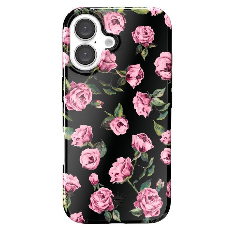 lot 30597 image: VELVET CAVIAR iPhone 16 MagSafe Case - Pink Rose Floral Bump-Resistant Plastic - Retail $40