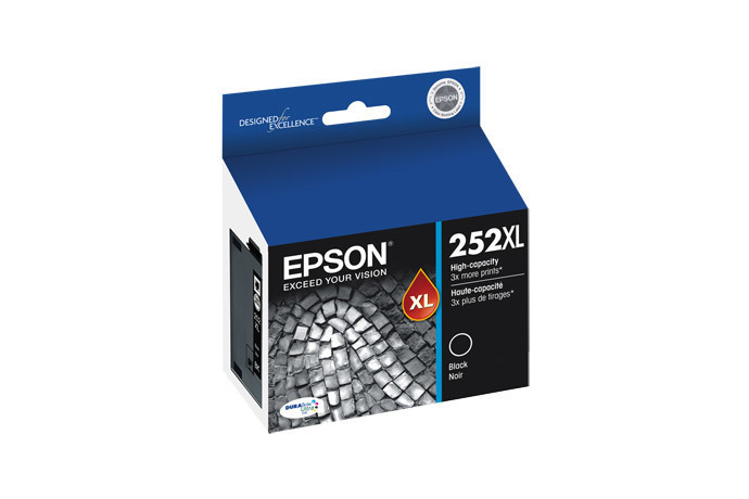 lot 30667 image: Epson - 252XL High-Yield Ink Cartridge - Black