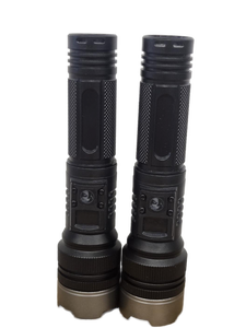lot 821 image: WH-911 LED Rechargeable Flashlight Set with Digital Display - 2 Pack WORKS