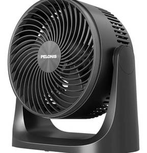 lot 829 image: Pelonis 3 Speed Small Room Air Circulator Fan with 7-inch Blade, Table Fan with 100° Adjustable Head Tilt - Desktop Fan for Bedroom,Dorm and Office - Ventilador for Air Conditioner and Heater, Black