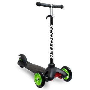 lot 831 image: Kazoo Kids 3-Wheel Kick Scooter Step for Brake Deluxe Aluminum Frame  Black
