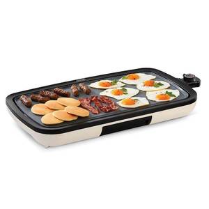 lot 816 image: Dash Nonstick Ceramic Electric Flat Top Griddle Cream WORKS