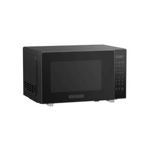 lot 832 image: BLACKDECKER 0.7 cu ft Microwave Black - Retail $64