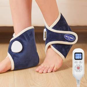 lot 827 image: JOBYNA 2 Pack Heated Ankle Wrap for Ankle Pain Relief, Deep-Penetrating Electric Feet Warmers for Women and Men, 86 - 158 & Auto Shut Off - Retail $50
