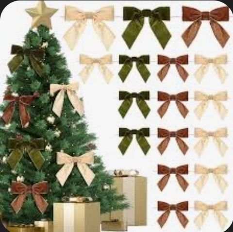 lot 16438 image: 30 Pcs Christmas Bows
