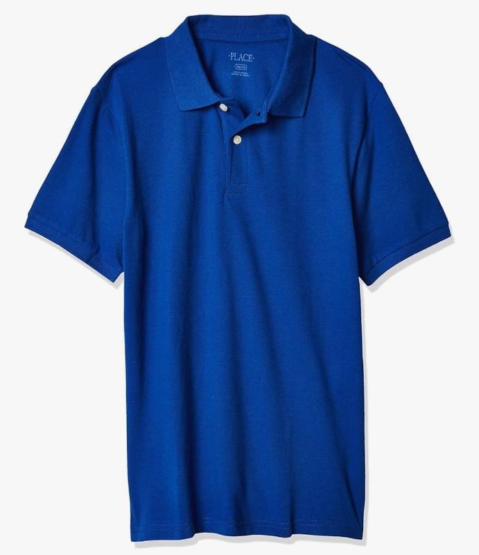 lot 195 image: The Childrens Place Boys Uniform Performance Polo Size 12-18 month