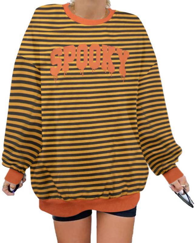 lot 236 image: Oversized Halloween Sweatshirt Womens Size SMALL