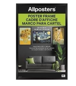lot 30859 image: Trends International Poster Frame, 24 x 36, Black