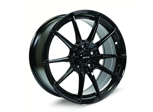 lot 30960 image: RTX SL01 16x7.0 5x114.3 ET42 CB73.1 Gloss Black Wheel - Retail $170