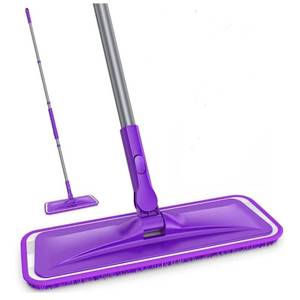 lot 841 image: Microfiber Mops for Floor Cleaning - BPAWA Flat Floor Mop with 3 Reusable Washable Pads fit for Swiffer Powermop Kitchen Wet Dry Dust Mop for Hardwood Laminate Wood Tile Ceramic Vinyl Wall Floors&nbsp