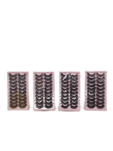 lot 848 image: 25mm 3D Mink False Eyelashes Multi-Pack 4 Count