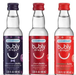 lot 4084 image: Sodastream bubly drops� Berry Bliss Variety Natural Flavor Essence 3 Pack 40ml