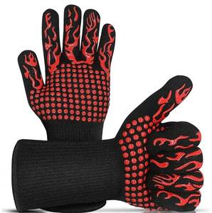 lot 9195 image: Oven Mitts,Heat Resistant BBQ Gloves,Silicone Non-Slip Grill Gloves,1472 Extreme Heat Resistant,Fireproof Gloves for BBQ,Cooking,Baking,Grilling,Welding