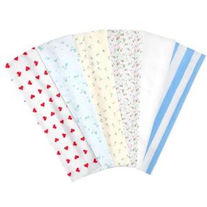 lot 9202 image: 6 Pack Heart Headbands for Womens Yoga Fashion Hairbands Non-Slip Elastic Floral Workout Soft Fabric Stripe Turban Solid Color Sweat-Absorbing Headscarves for Sports Fitness Running