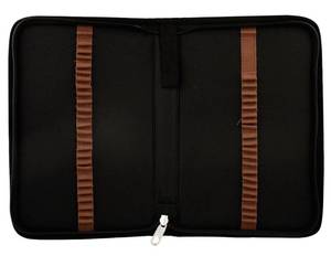 lot 9217 image: US Art Supply 48 Slot Zippered Nylon Pencil Carry Case - Size 11.4 x 7.6 x1.4 3 Count