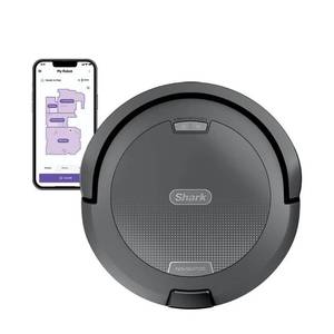 Shark Navigator Cordless Robot Vacuum with SmartPath Navigation and Self-Cleaning Brushroll RV2110 Gray - Retail: $322