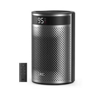 lot 2425 image: DREO 1500W Atom 416 10 Whisper-Quiet Portable Ceramic Space Heater with Temp Control and ECO Mode Timer with Remote Non-oscillating