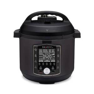 lot 2433 image: Instant Pot 8Qt Pro 10-in-1 Slow Multi-Cooker  Pressure Cooker  Slow Cook  RiceGrain Cooker  Steamer Saute Sous Vide  Yogurt Maker  Sterilizer and Warmer  Black - Retail $200