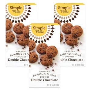 lot 4118 image: (Best by January 19th 2026) Simple Mills Almond Flour Double Chocolate Chip Cookies, Gluten Free and Delicious Crunchy Cookies, Organic Coconut Oil, Good for Snacks (Packaging May Vary), 5.5 Ounce (Pack of 6)