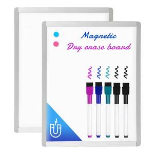 lot 4125 image: VUSIGN Small Dry Erase Whiteboard, 11 x 14 Inches White Board for Students, Fridge, Locker, Mini Dry Erase Board, Aluminum Frame, 4 Pack