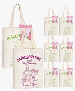 lot 4133 image: 8 Pieces Bridesmaid Tote Bags