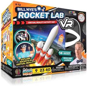 lot 4155 image: Abacus Brands Bill Nyes Science Squad Rocket Lab VR - Virtual Reality Kids Science Kit, Book and Interactive Learning Activity Set - for Ages 8 and Up