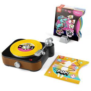 lot 4159 image: Fisher-Price Rockin Record Player Musical Toy for Preschool Pretend Play