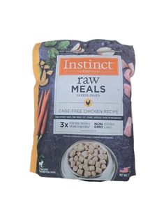 lot 9228 image: Instinct FreshDried Bites, Natural Freeze-Dried Dog Food, Grain Free - Cage-Free Chicken, 25 oz. Bag BEST BY 080227 - Retail $56