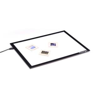 lot 9235 image: Photomyne A4 Slide Viewer  Light Pad Backlight  Negative Viewer  Film Negatives & Old Slides Scanning Light Box  Hands-Free Ultra-Thin Ultimate Brightness (Includes USB Adapter) - Black - Retail $50