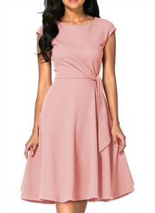 lot 9250 image: Women Cocktail Formal Dress- Blush Size  L