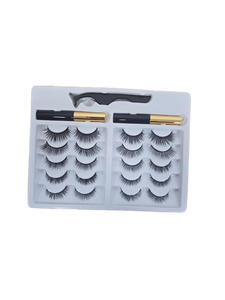 lot 9273 image: Magnetic Eyeliner and Lashes Kit with Tweezers