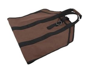 lot 9302 image: Firewood Carrier Bag with Handle Durable Wear-Resistant Fireplace Logs Holder, 3 Count