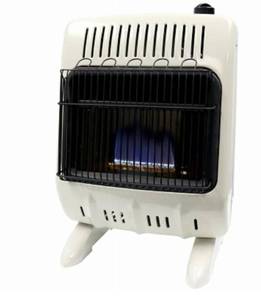 lot 16699 image: 30,000 BTU Vent Free Blue Flame Natural Gas or Propane Dual Fuel Space Heater - Retail $201
