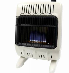 lot 16703 image: 30,000 BTU Vent Free Blue Flame Natural Gas or Propane Dual Fuel Space Heater - Retail $201