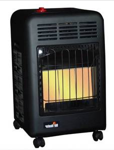 lot 16710 image: Mr. Heater 18000 BTU Radiant Propane Cabinet Outdoor Space Heater - Retail $128
