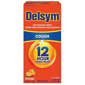 lot 985 image: Delsym Adult Cough Relief Liquid - Orange - 5oz