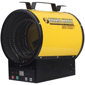 lot 2519 image: World Marketing Dura Heat EUH4000R Electric Forced Air Heater with Remote Control - Yellow - Retail $171
