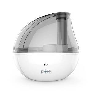 lot 2522 image: Pure Enrichment MistAire Ultrasonic Cool Mist Humidifier Silver Bedroom & Baby Use, 1.5L, 25hr Run, No Filter Needed