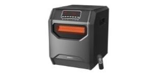 lot 2576 image: Electric 6 Element Infrared Space Heater Black Plastic - Retail $119