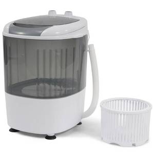 lot 4252 image: Elevon Mini Spin Dryer Portable Washing Machine, Compact Laundry for Home, Apartment, RV, Gray